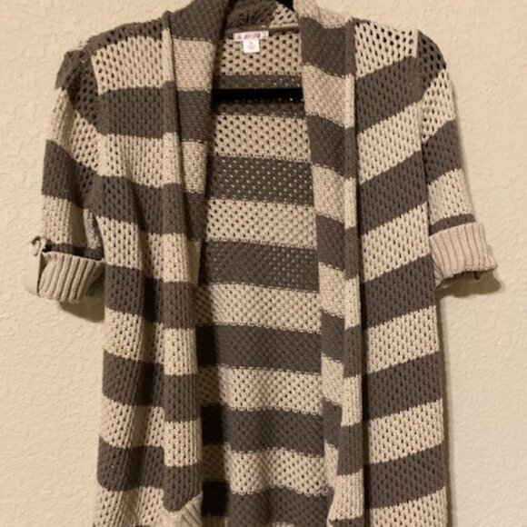 Beige Striped Sweater - Picture 1 of 4